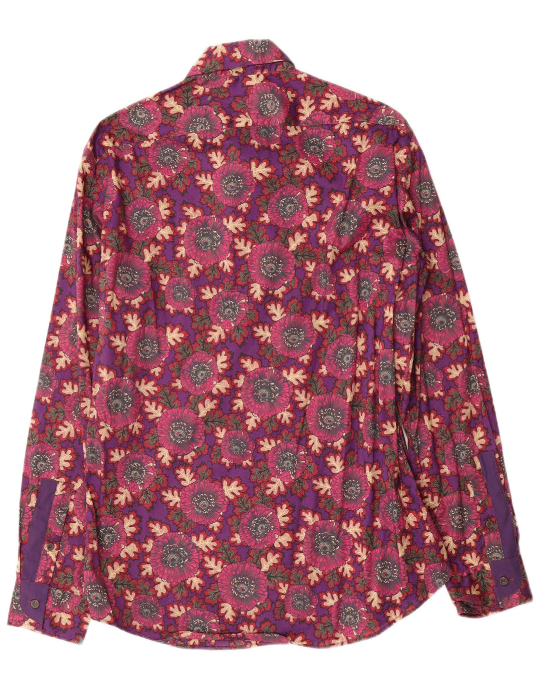Ingram Herrenhemd Größe 41 16 Große mehrfarbige Blumenbaumwolle