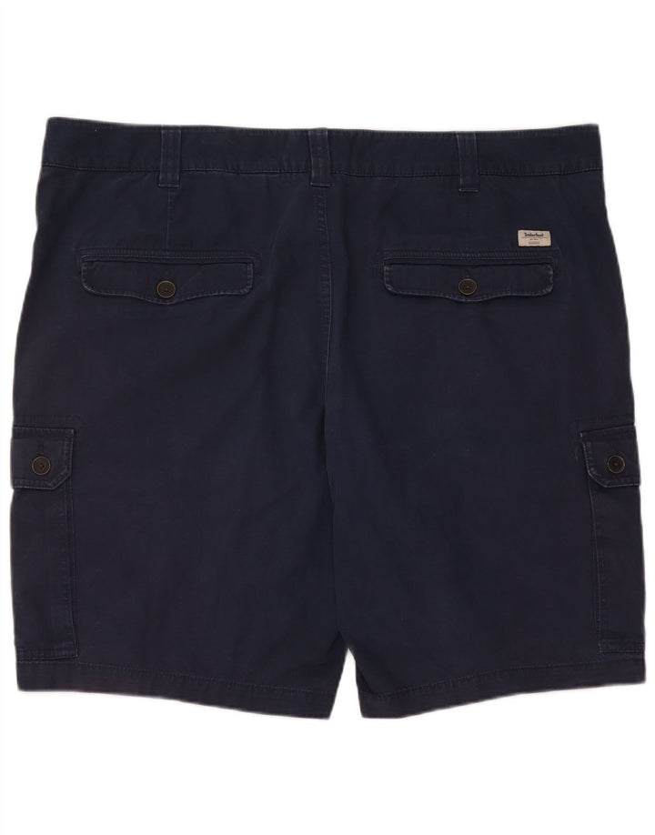 Timberland Herren Cargo Shorts W42 2XL Marineblau Baumwolle
