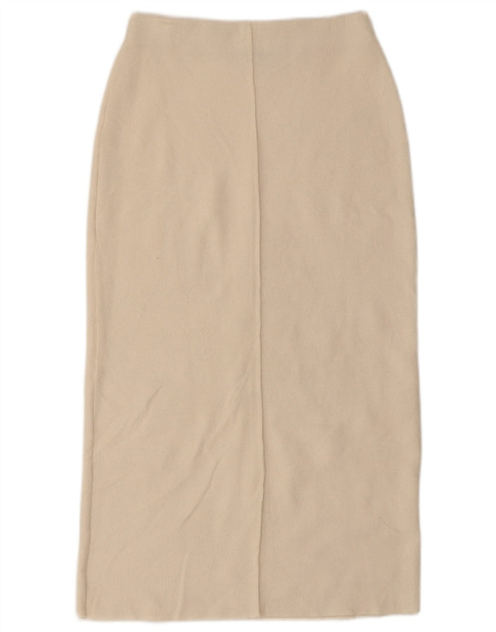 Zara Strick-Midirock für Damen, Größe S, W26, gebrochenes Weiß