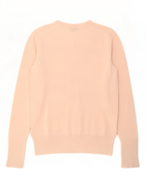 Zara Damen-Pullover mit Rundhalsausschnitt, Gr. 10, Größe S, Beige, Viskose