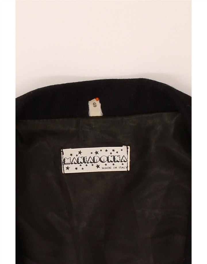 VINTAGE Womens Longline Oversized 1 Button Blazer Jacket UK 10 Small Black Vintage Vintage and Second-Hand Vintage from Messina Hembry 