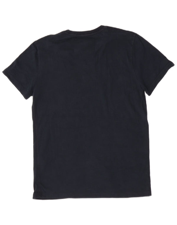 Superdry Herren Grafik-T-Shirt-Oberteil aus Baumwolle in mittlerem Marineblau mit Blumenmuster