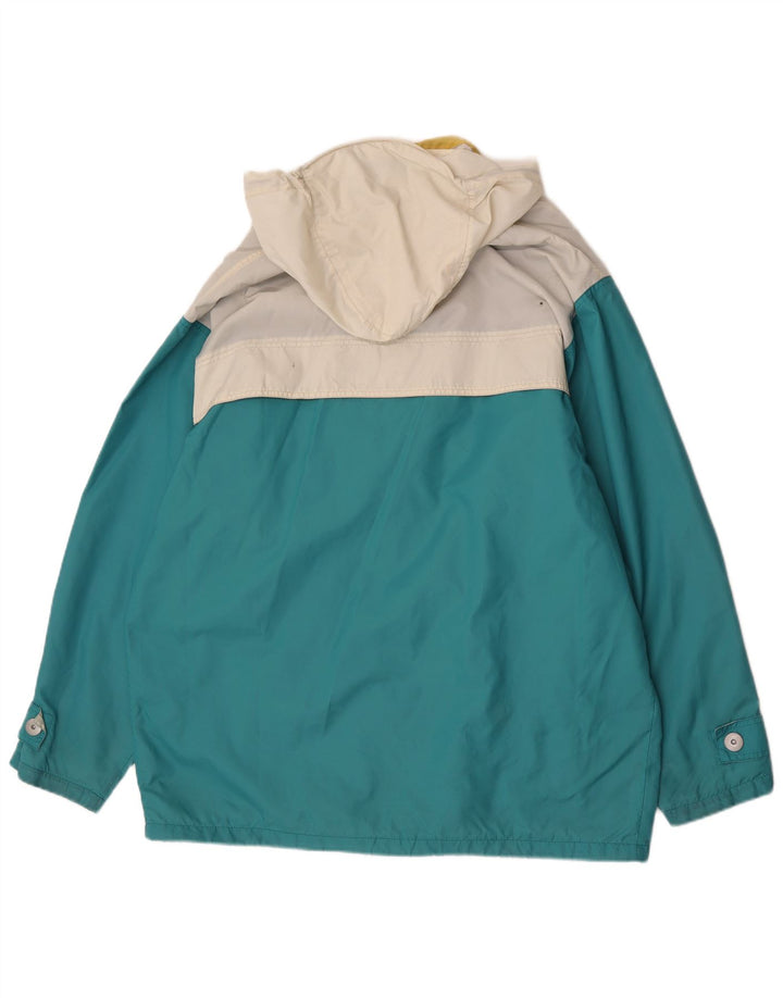 K-Way Herren-Skijacke mit Kapuze, UK 40, Größe L, blau, Colourblock-Polyester
