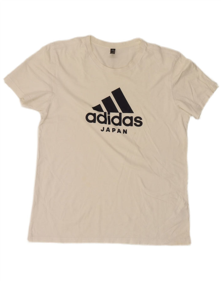 Adidas Herren Graphic T-Shirt Top Mittelweiß