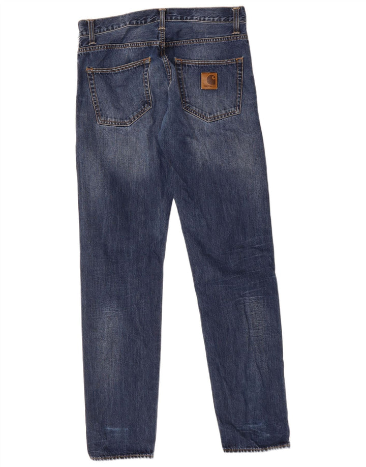 Carhartt Herren Klondike Straight Jeans W30 L32 Blaue Baumwolle