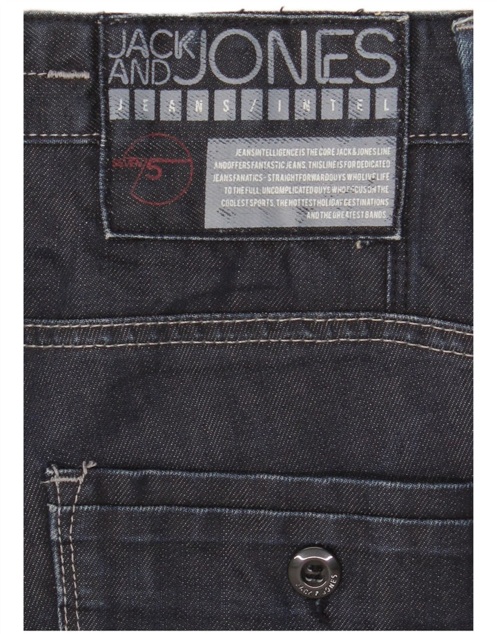 Jack & Jones Herren Cargo Straight Jeans W32 L33 Marineblau