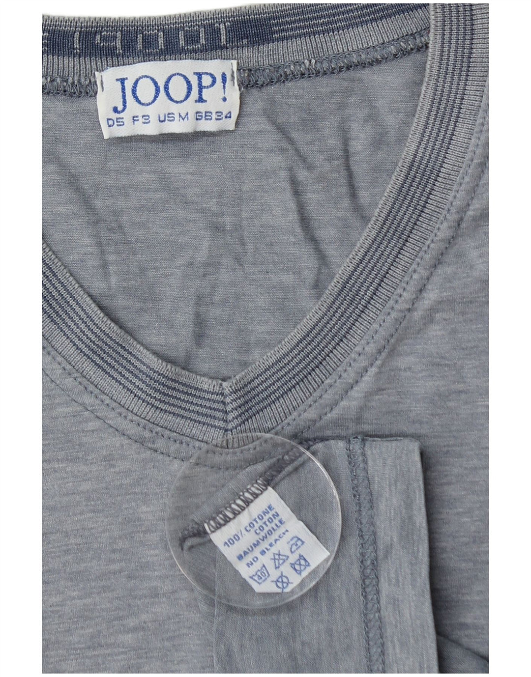 JOOP Herren T-Shirt Top UK 34 XS Blaue Baumwolle