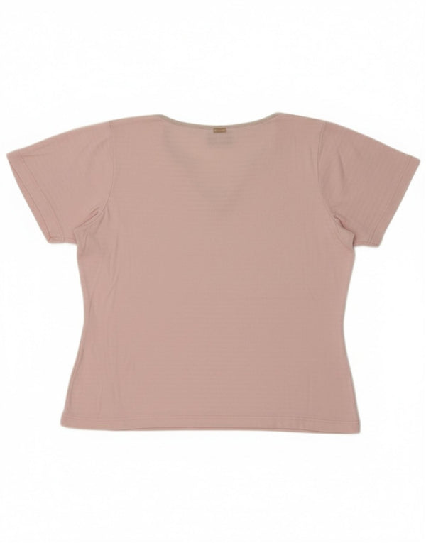 Champion Damen T-Shirt Top UK 18 XL Rosa Baumwolle