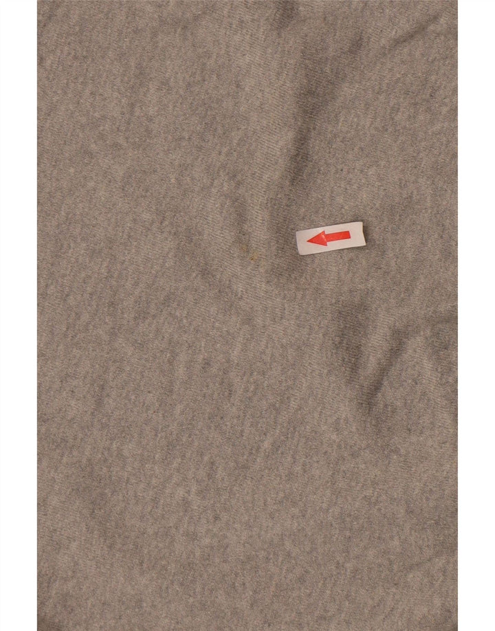 French Connection Herren-Pullover mit Rundhalsausschnitt aus mittelgrauer Baumwolle