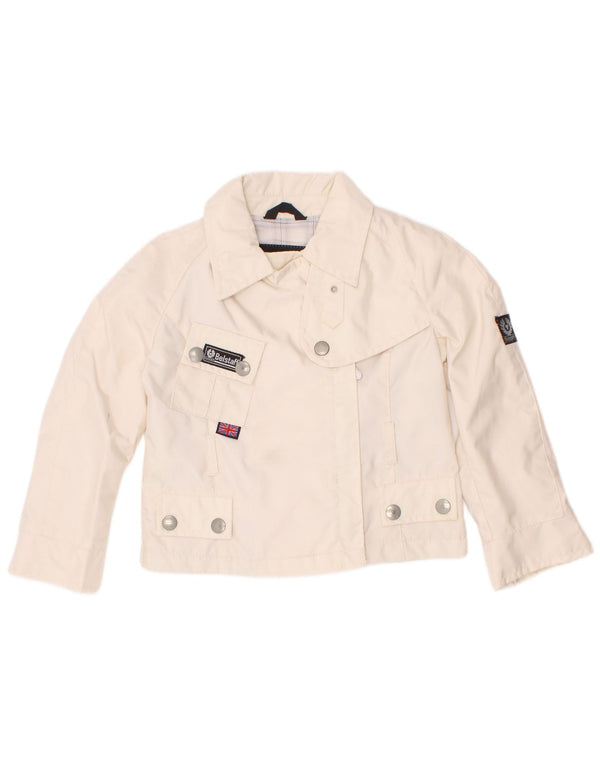 Belstaff Baby-Bomberjacke für Mädchen, 18–24 Monate, aus weißem Nylon