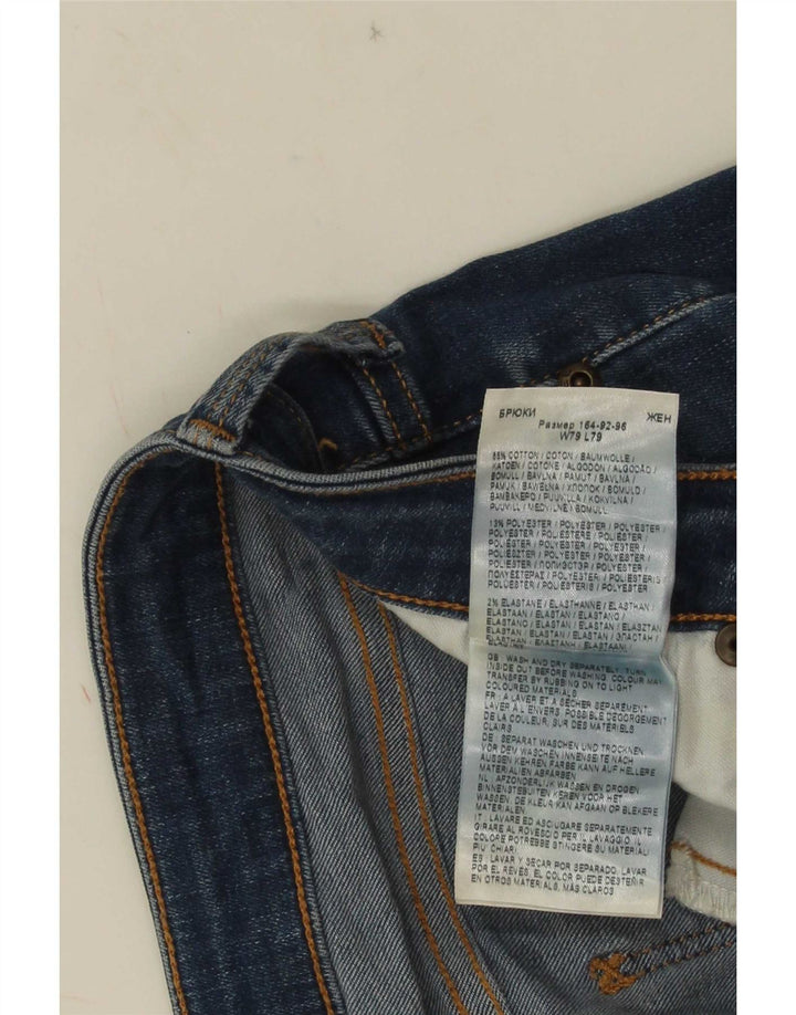 Lee Damen Scarlett Slim Jeans W31 L31 Blaue Baumwolle