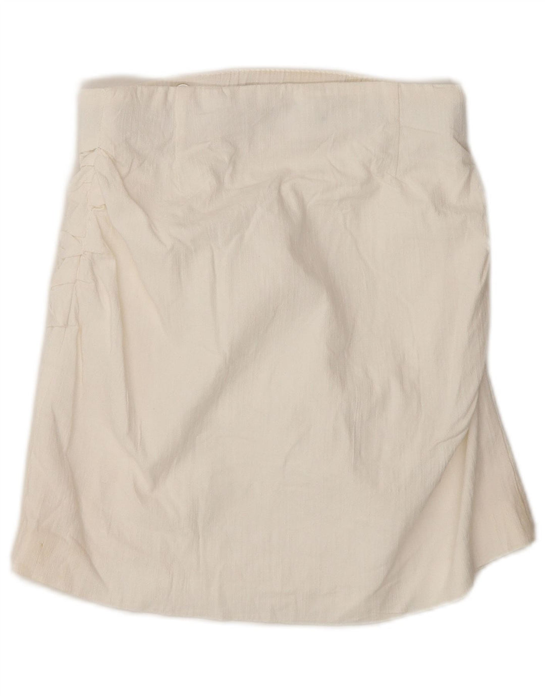 Zara Damen Mini-Wickelrock, Größe S, W26, Weiß
