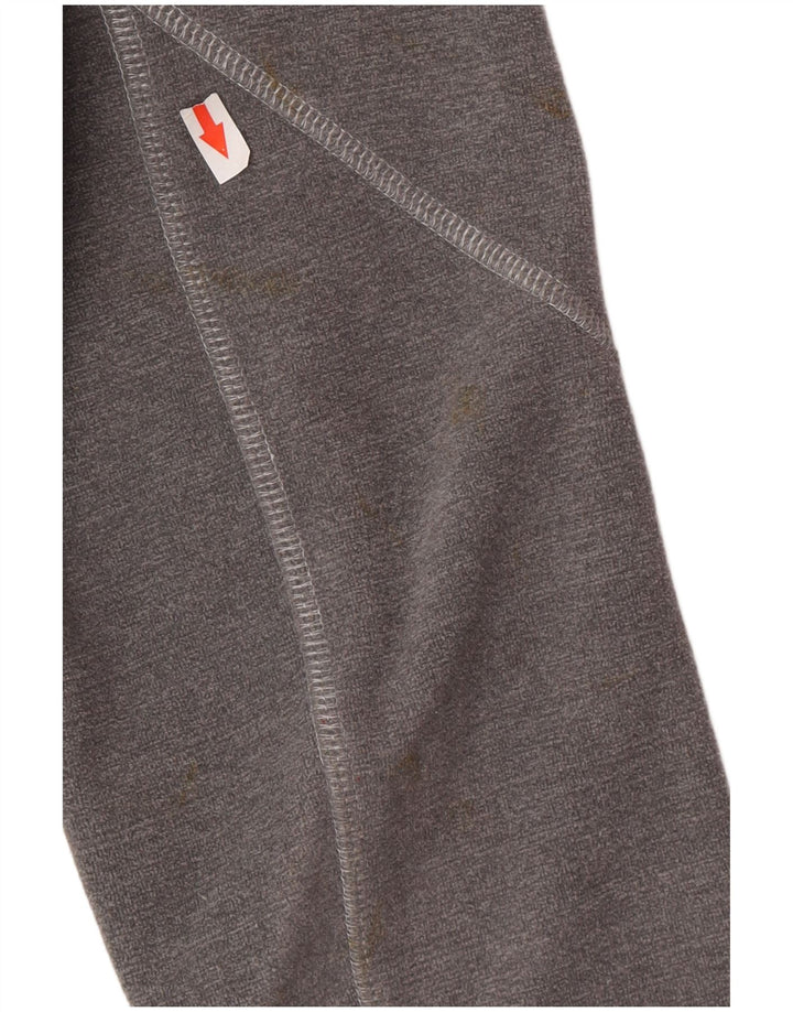 Jack Wolfskin Damen Zip Hoodie Pullover UK 14/16 Large Grau Polyester