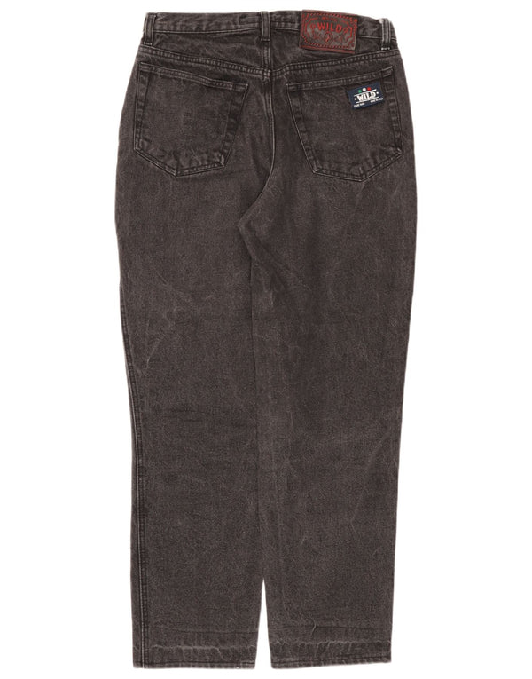 Wild Damen High Waist Tapered Jeans IT 48 XL W34 L29 Graue Baumwolle