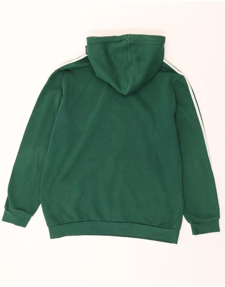 Adidas Herren Kapuzenpullover, groß, grüne Baumwolle
