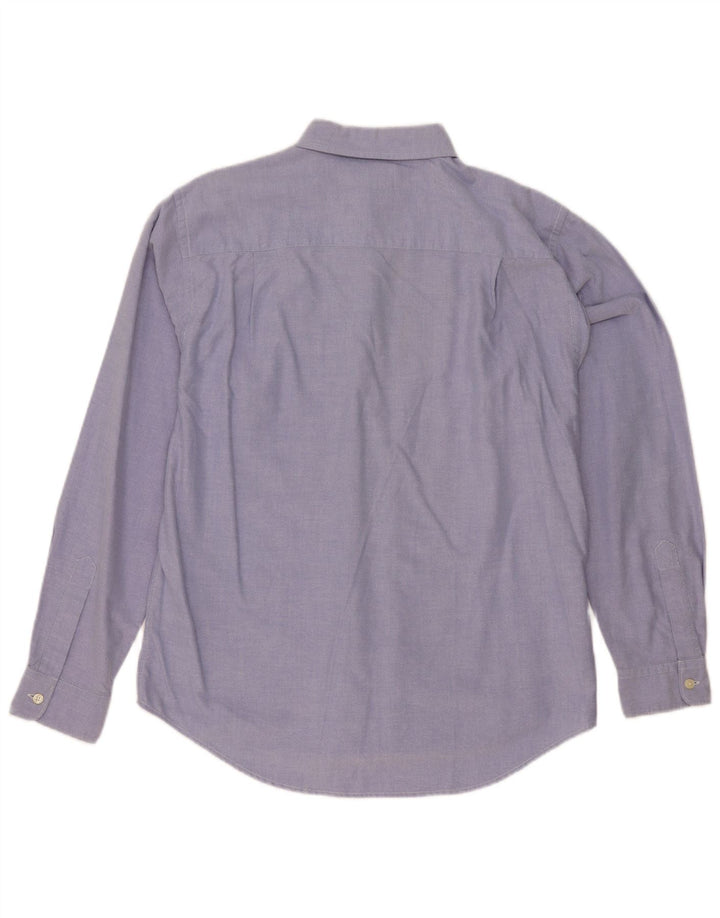 Ralph Lauren Herren-Hemd, mittelblau, Baumwolle, klassisch