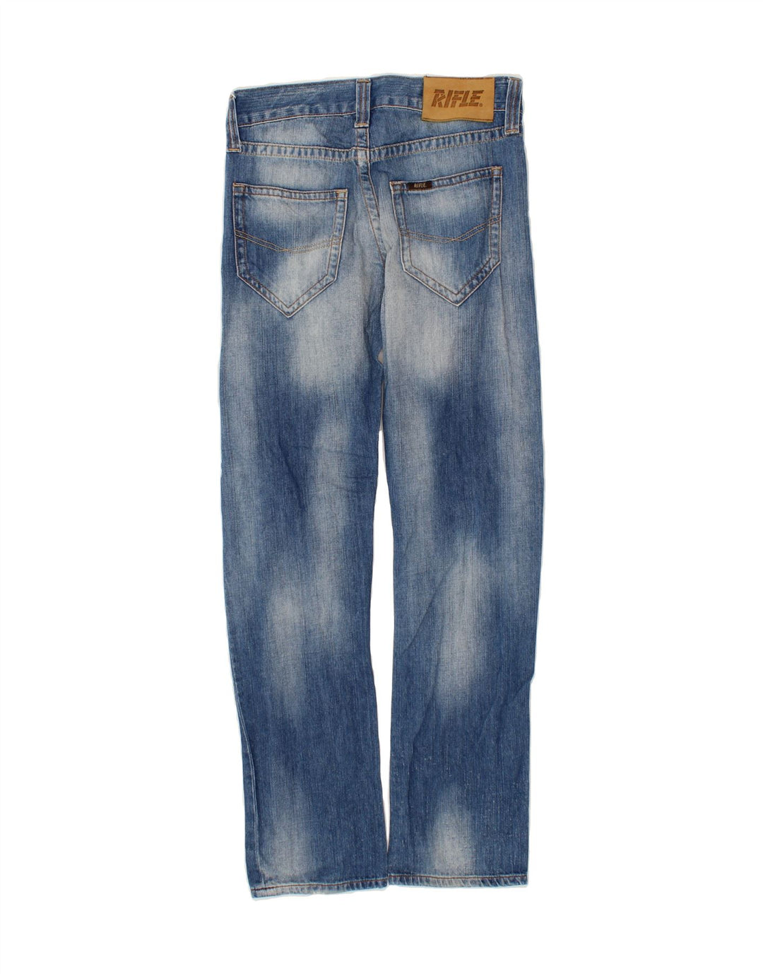 RIFLE Womens Straight Jeans W29 L33 Blue Cotton Vintage Rifle and Second-Hand Rifle from Messina Hembry 