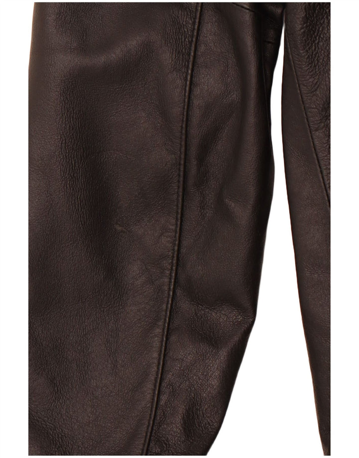 PRIVILEGI Damen Lederjacke IT 46 Großes schwarzes Leder