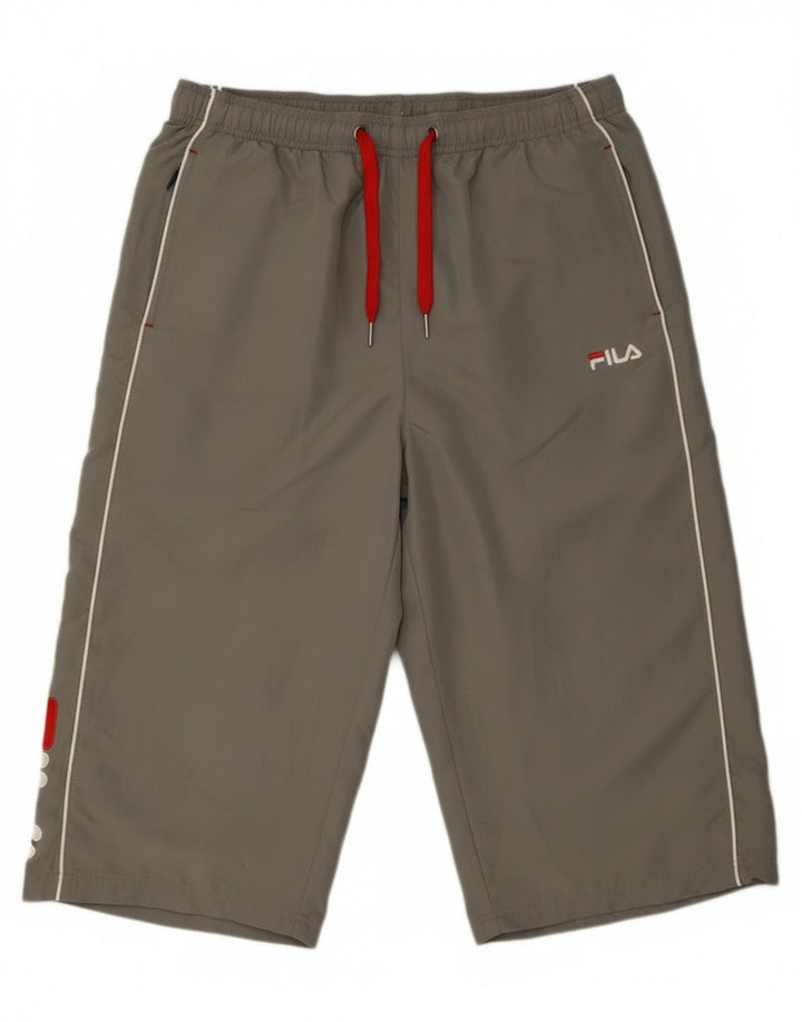 Fila Herren Graphic Capri Trainingshose XL Grau Polyester