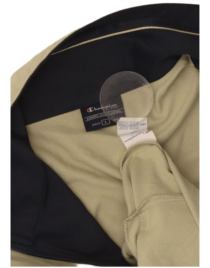 Champion Herren-Trainingsanzug-Top-Jacke, großes grünes Polyester