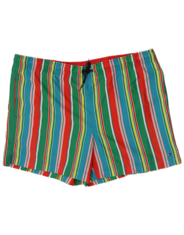 Tommy Hilfiger Herren-Badeshorts XL, mehrfarbig, gestreift, Polyester
