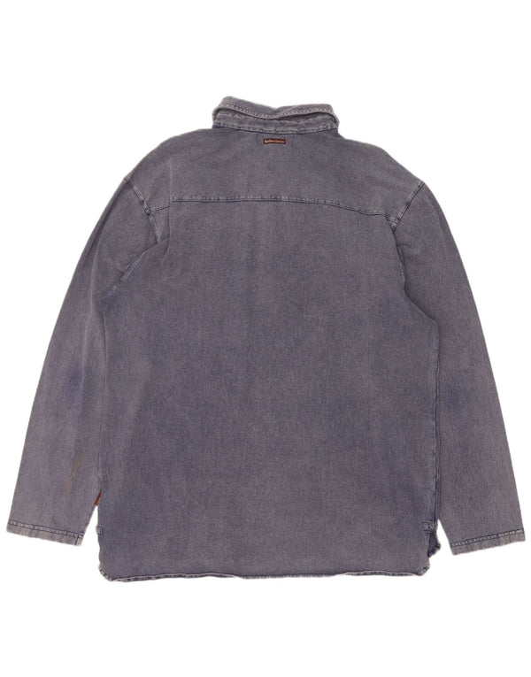 Marlboro Classics Herren Pullover Hemd 2XL Marineblau Baumwolle