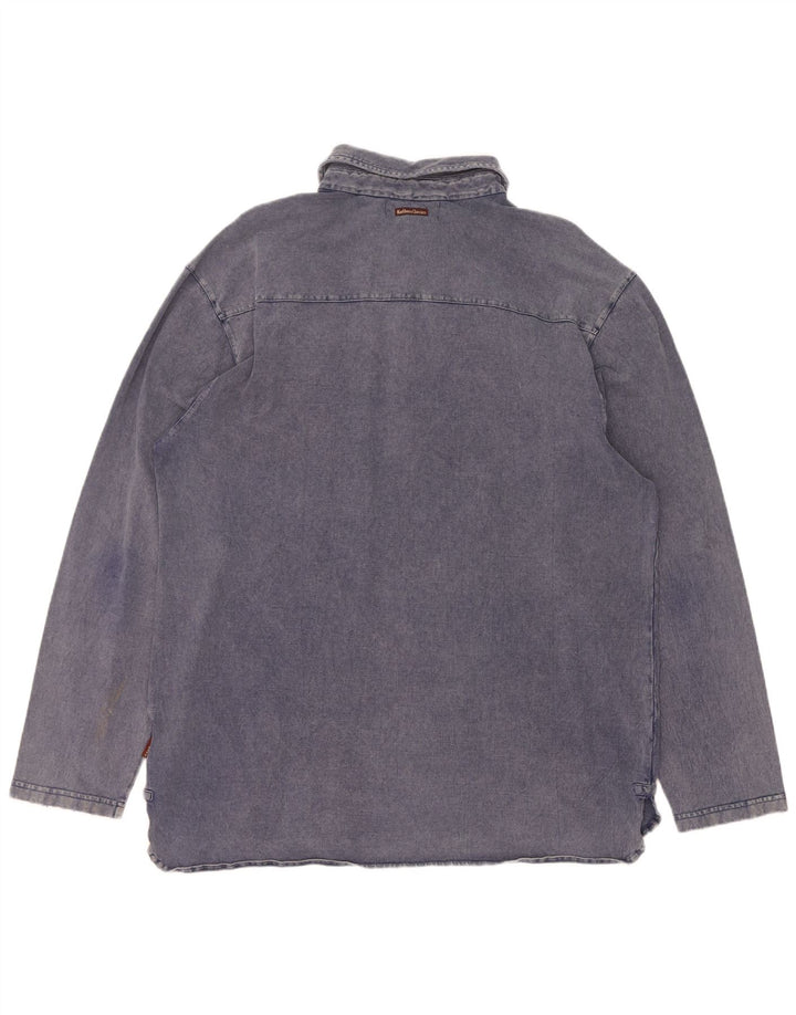 Marlboro Classics Herren Pullover Hemd 2XL Marineblau Baumwolle