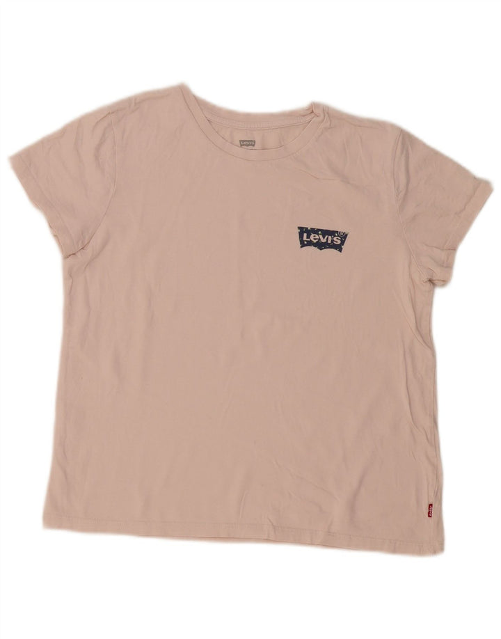 Levi's Damen T-Shirt Top UK 14 Mittelrosa