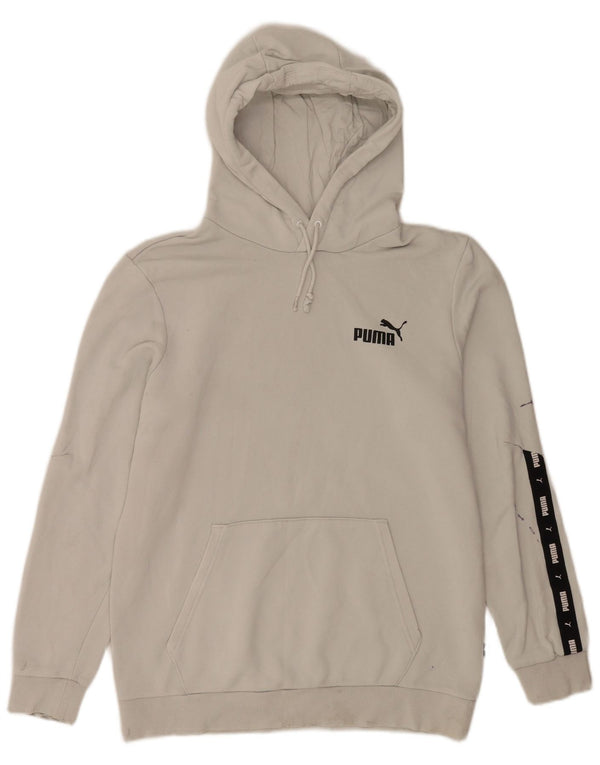 Puma Herren Graphic Hoodie Pullover mittelgraue Baumwolle