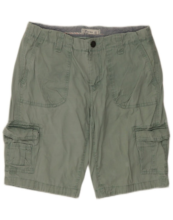 Fat Face Damen Cargoshorts UK 10 Small W30 Grüne Baumwolle