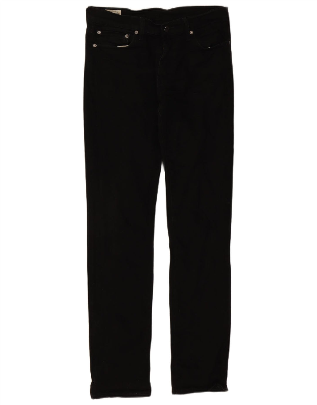 Levi's Herren Slim Jeans W32 L34 Schwarze Baumwolle