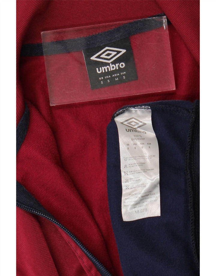 UMBRO Herren-Trainingsanzug-Oberteil, Jacke, klein, marineblau, Farbblock-Polyester