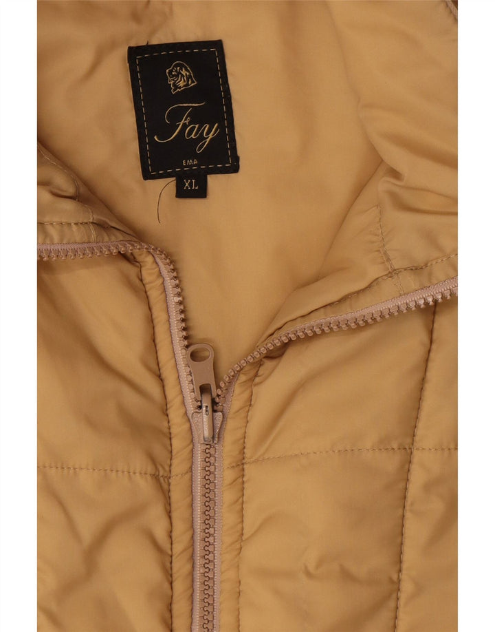 Fay Damen Ema Wattierte Jacke UK 18 XL Beige