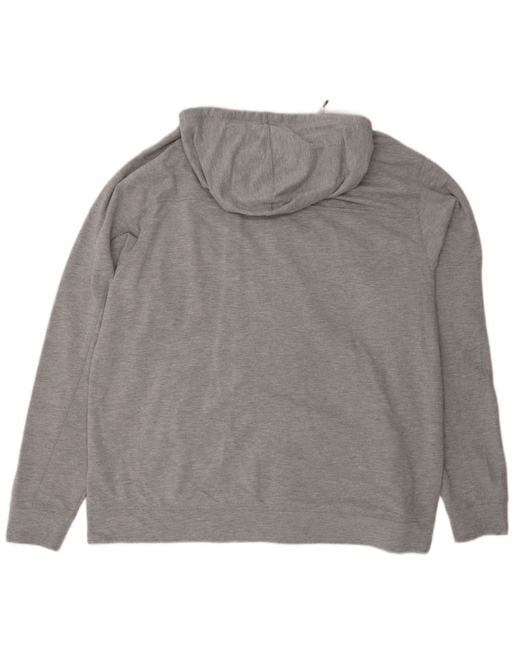 Levi's Herren-Trainingsjacke mit Kapuze, 2XL, graue Baumwolle