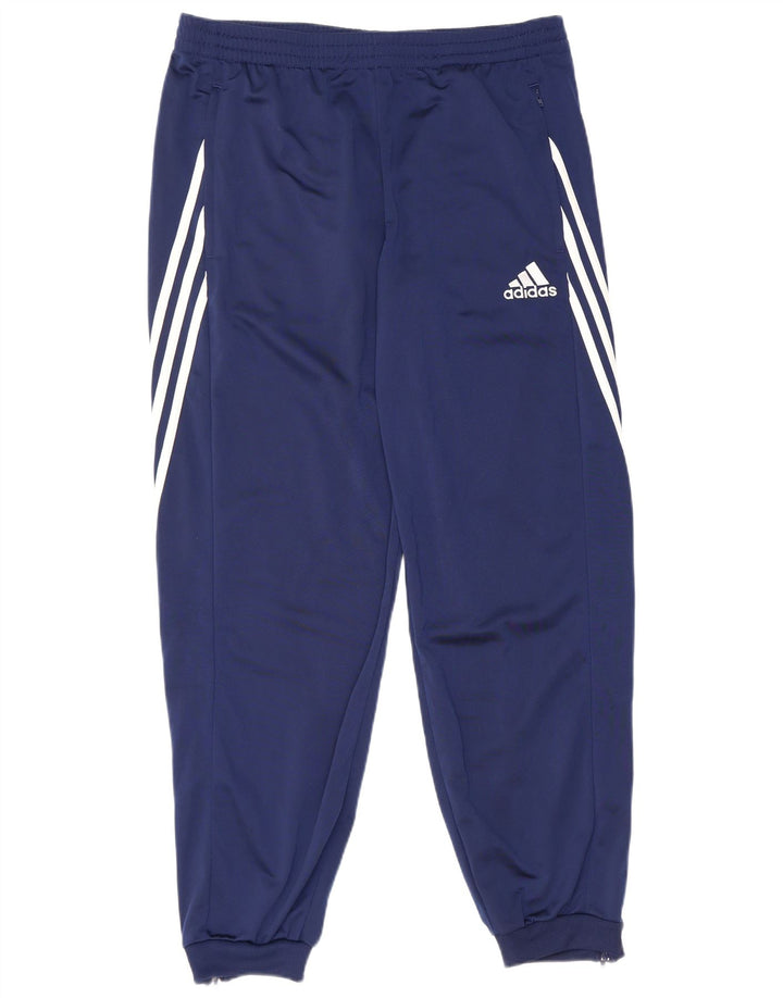 Adidas Herren-Trainingshose, Jogginghose, groß, marineblau, Polyester