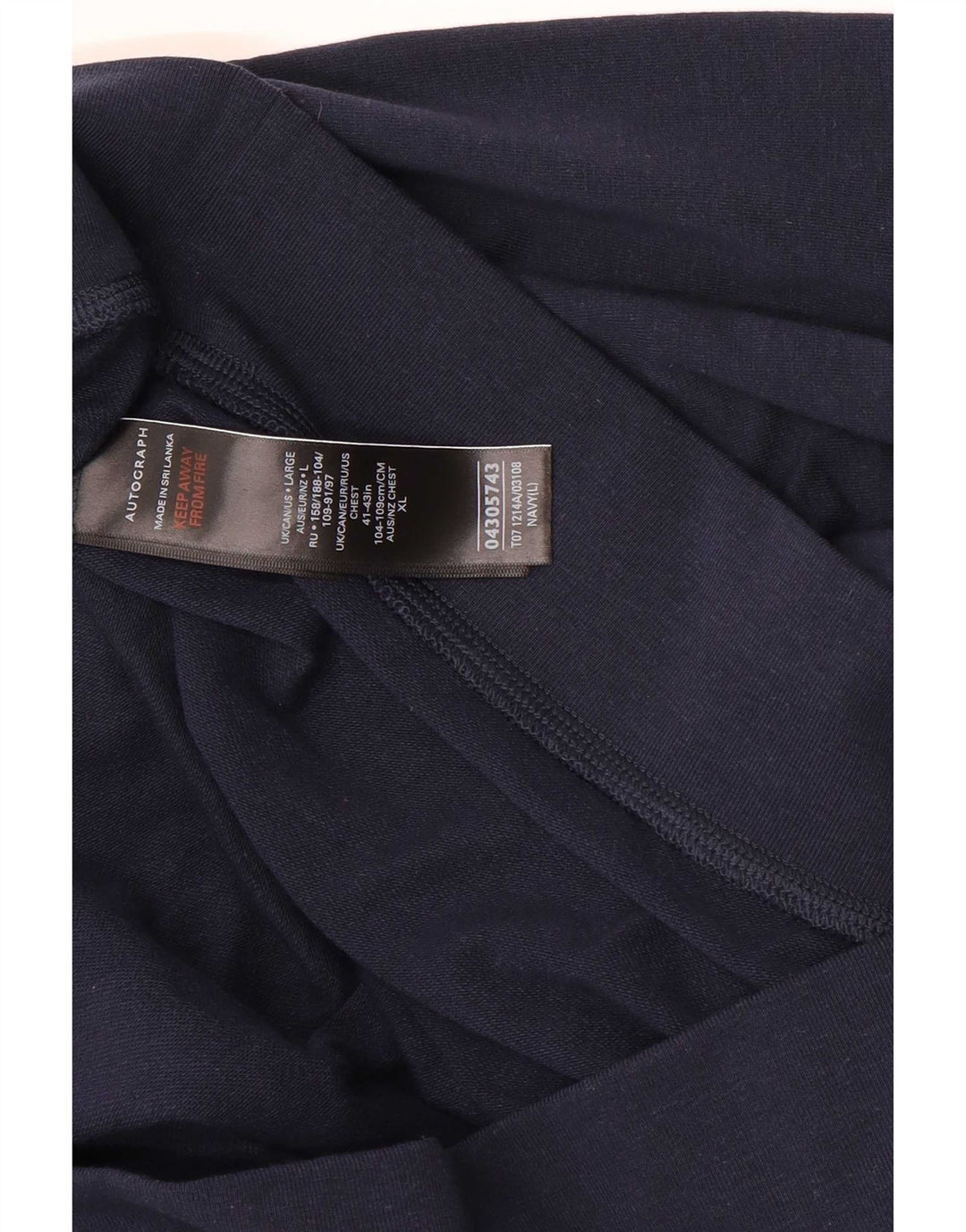 Marks & Spencer Herren Autograph Kapuzenpullover, Größe L, Marineblau