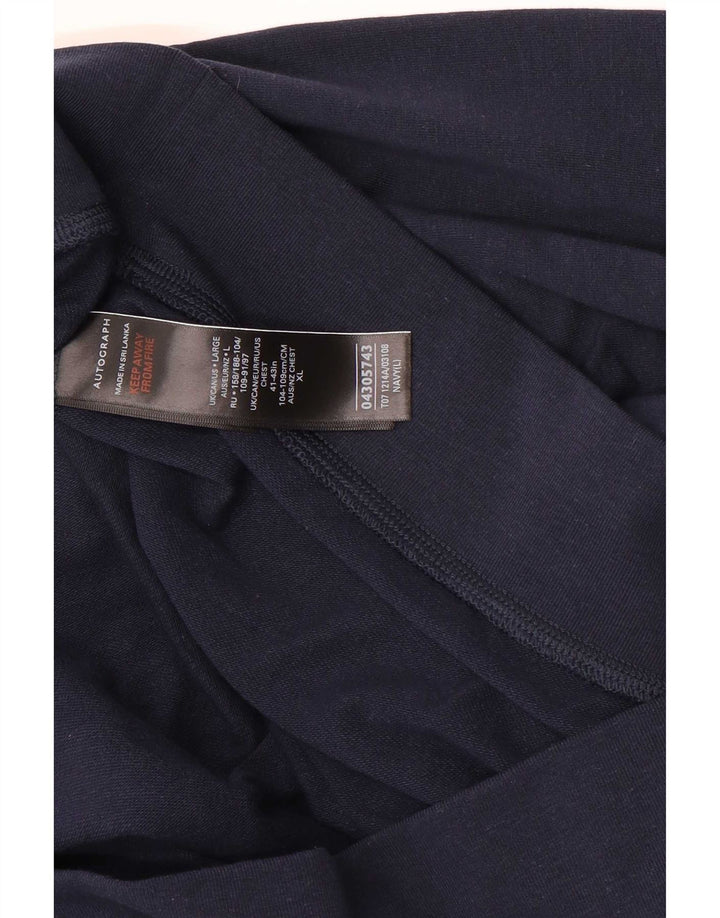 Marks & Spencer Herren Autograph Kapuzenpullover, Größe L, Marineblau