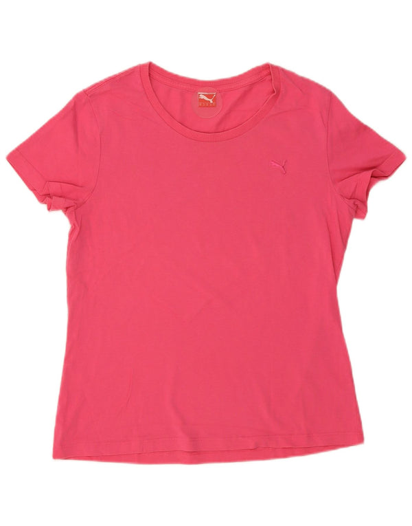 Puma Damen T-Shirt Top UK 16 Large Pink