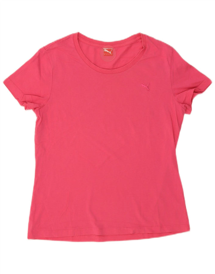 Puma Damen T-Shirt Top UK 16 Large Pink
