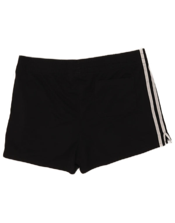 Adidas Damen Sportshorts UK 12 Medium Schwarz Polyester