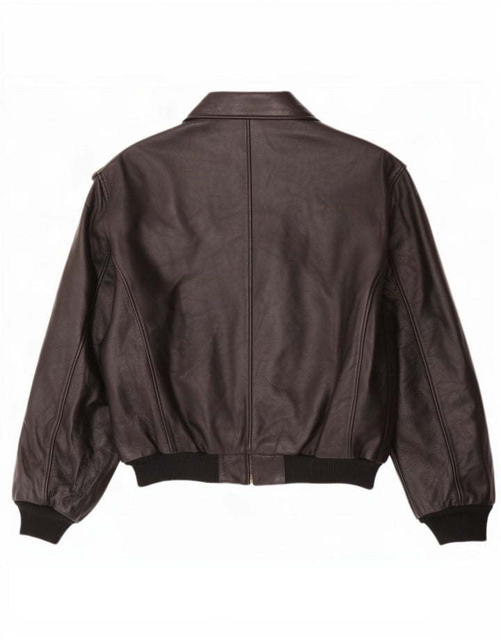 Esercito Herren Lederfliegerjacke IT 48 Medium Schwarz