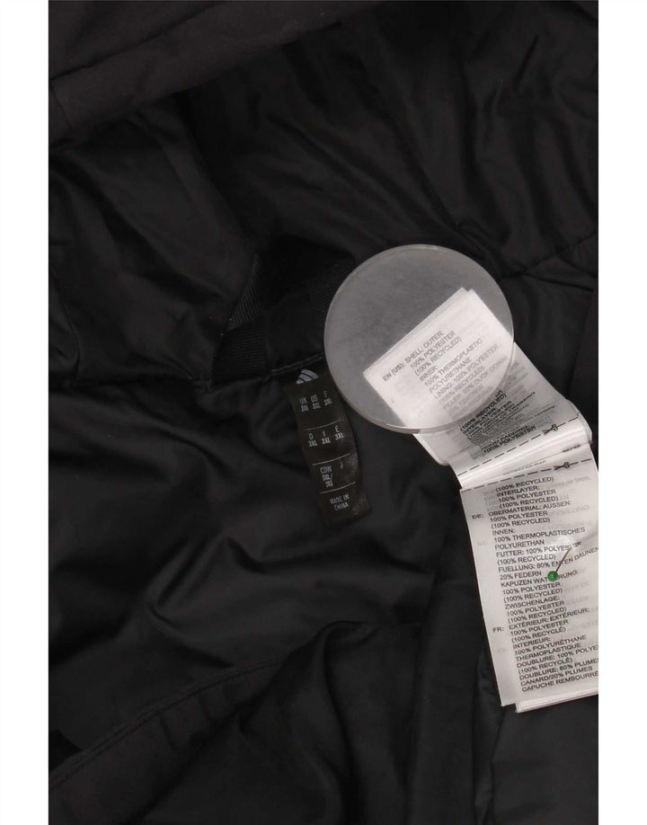 Adidas Herren Kapuzenjacke, gepolstert, UK 46, 3XL, Schwarz, Polyester