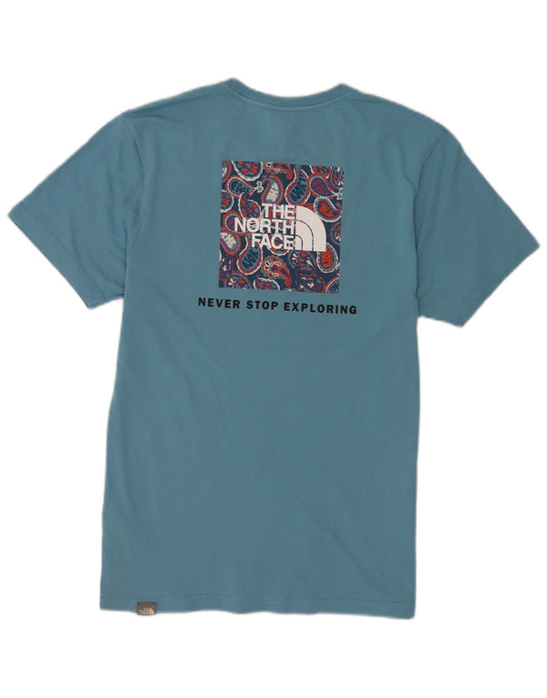 The North Face Herren-T-Shirt mit Grafik, Größe S, Blau, Baumwolle