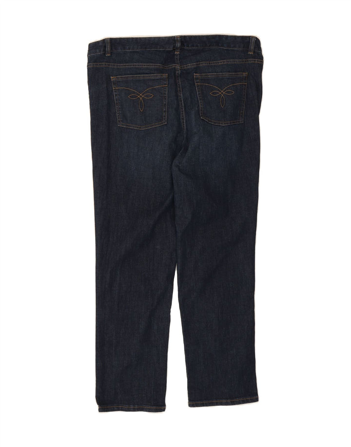 CHAPS Womens Straight Jeans US 16 2XL W40 L30 Blue Cotton Vintage Chaps and Second-Hand Chaps from Messina Hembry 