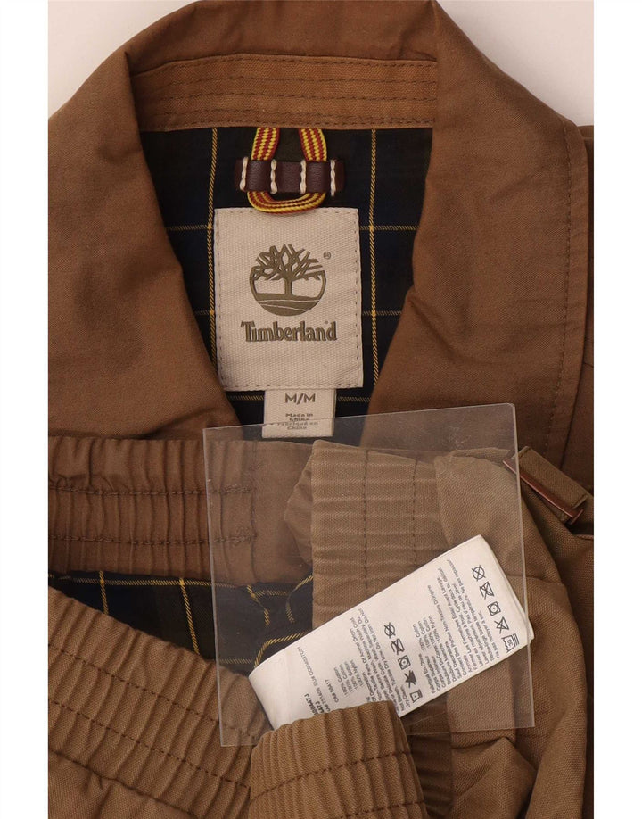 Timberland Herren-Militär-Bomberjacke, UK 38, mittelbraun, Farbblock