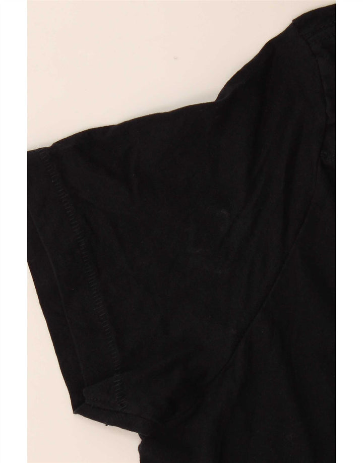 French Connection Herren T-Shirt Top XL Schwarz Baumwolle