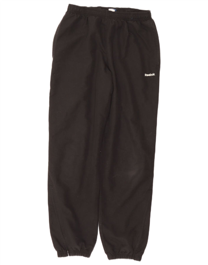 Reebok Herren-Trainingshose, Jogginghose, Größe S, Schwarz, Polyester