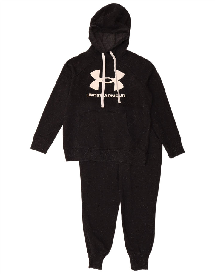 Under Armour Womens Graphic Full Trainingsanzug UK 10 Small Schwarz Baumwolle