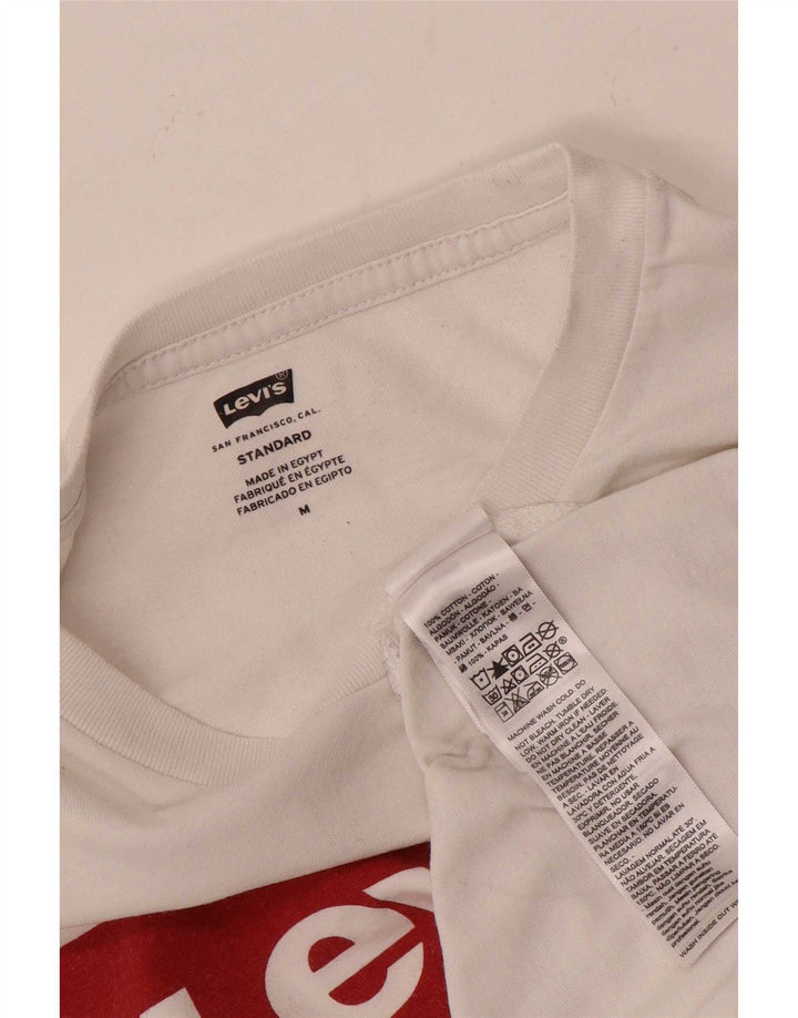 Levi's Herren-T-Shirt „Standard Graphic“ aus mittelweißer Baumwolle