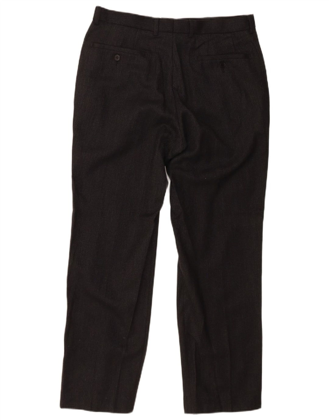 MARKS & SPENCER Mens Slim Suit Trousers W34 L31 Grey Wool